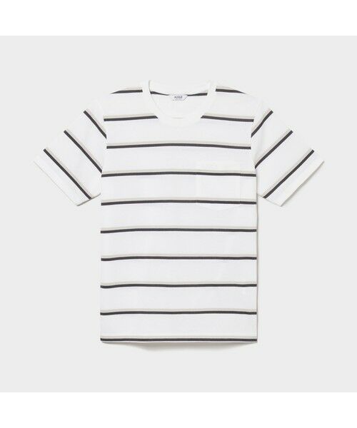 AIGLE / エーグル Tシャツ | MIJ マルチボーダー ポケット 半袖Tシャツ | 詳細3