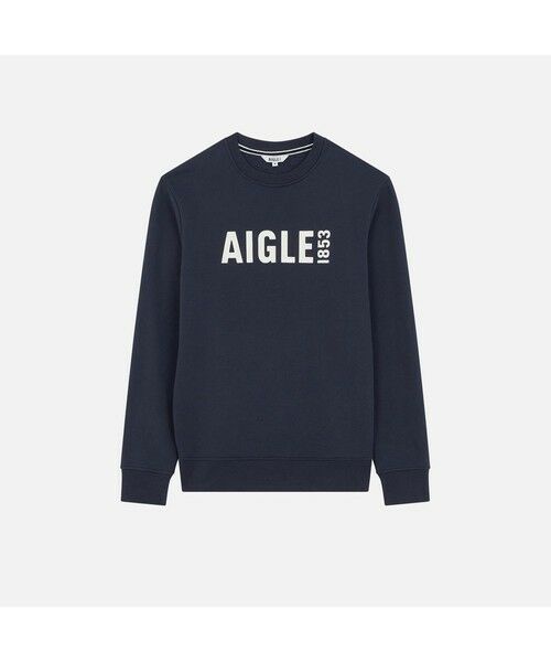 AIGLE / エーグル スウェット | ロゴプリントクルーネックスウェットシャツ | 詳細11