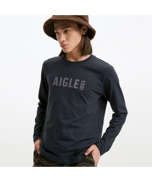 AIGLE / エーグル Tシャツ | ロングスリーブロゴプリントTシャツ | 詳細2