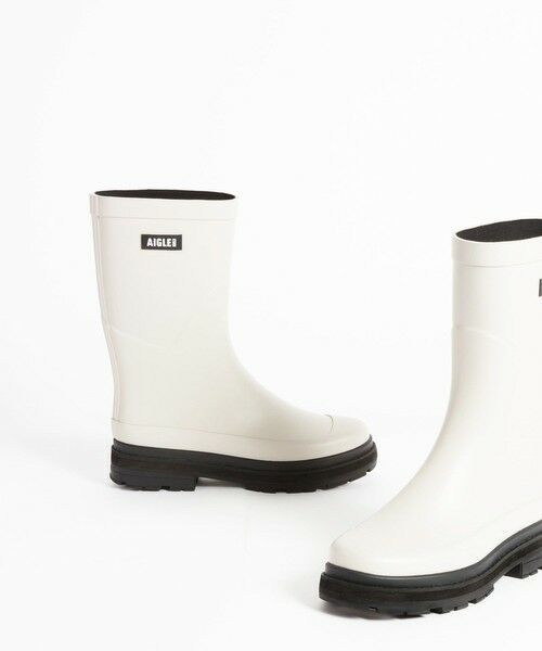 AIGLE / エーグル レインシューズ | チャンキーヒール ミッドレインラバーブーツ | 詳細13