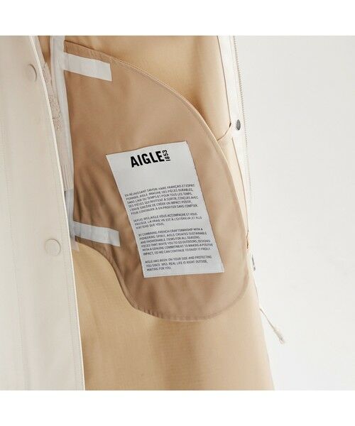 AIGLE / エーグル ステンカラーコート | 透湿防水 ロングトレンチコート | 詳細6