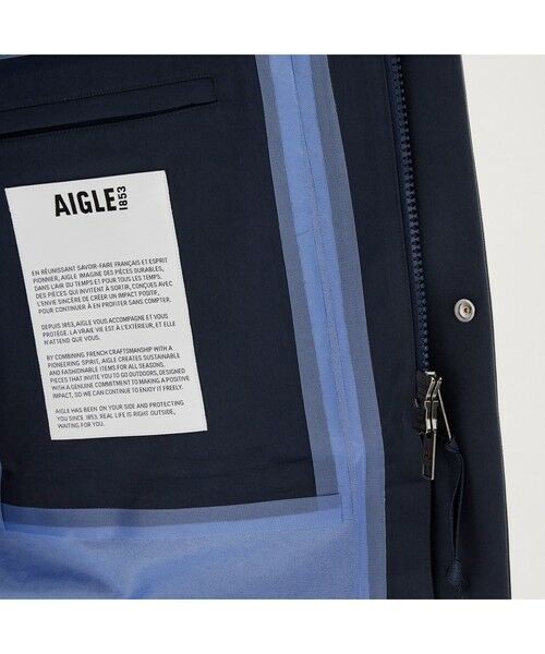 AIGLE / エーグル その他アウター | 透湿防水 フーデッドロングジャケット | 詳細5