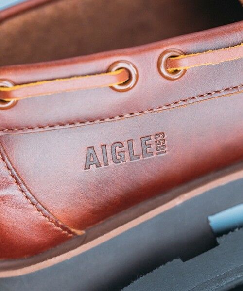 AIGLE / エーグル フラットシューズ | 【EC限定】フルグレインレザー トランスミッション レザーデッキシューズ | 詳細13