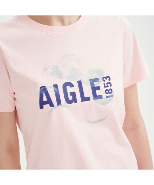 AIGLE / エーグル Tシャツ | オーガニックコットン 吸水速乾 ショートスリーブグラフィックロゴTシャツ | 詳細6