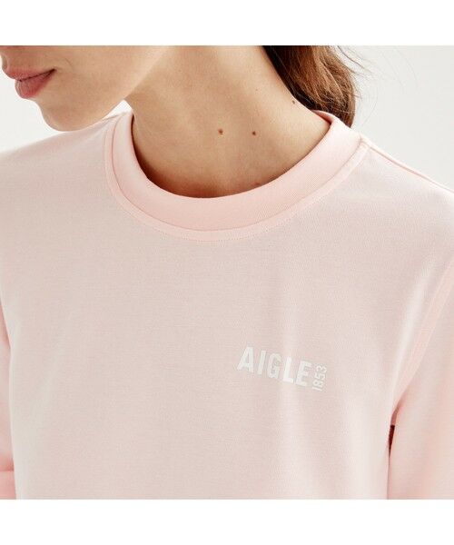 AIGLE / エーグル Tシャツ | UVカット 吸水速乾 クルーネックロゴTシャツ | 詳細9