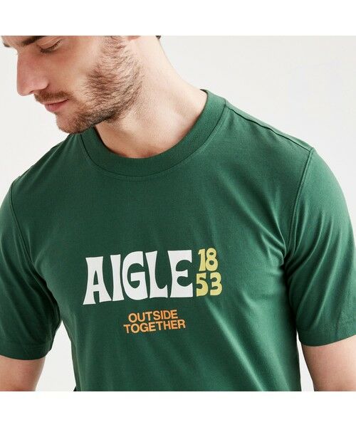 AIGLE / エーグル Tシャツ | ショートスリーブグラフィックロゴTシャツ | 詳細5