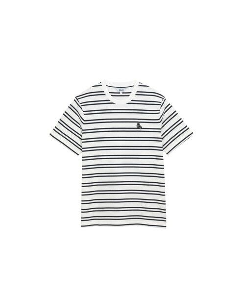 AIGLE / エーグル Tシャツ | 吸水速乾 クルーネックストライプTシャツ | 詳細5