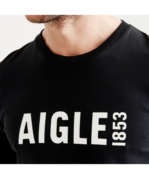 AIGLE / エーグル Tシャツ | ロゴプリントストレッチTシャツ | 詳細4