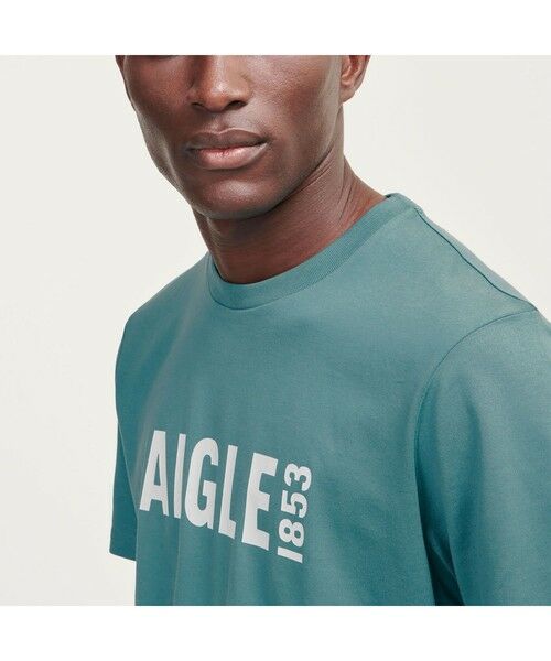 AIGLE / エーグル Tシャツ | ロゴプリントストレッチTシャツ | 詳細6
