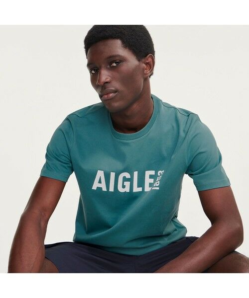 AIGLE / エーグル Tシャツ | ロゴプリントストレッチTシャツ | 詳細8