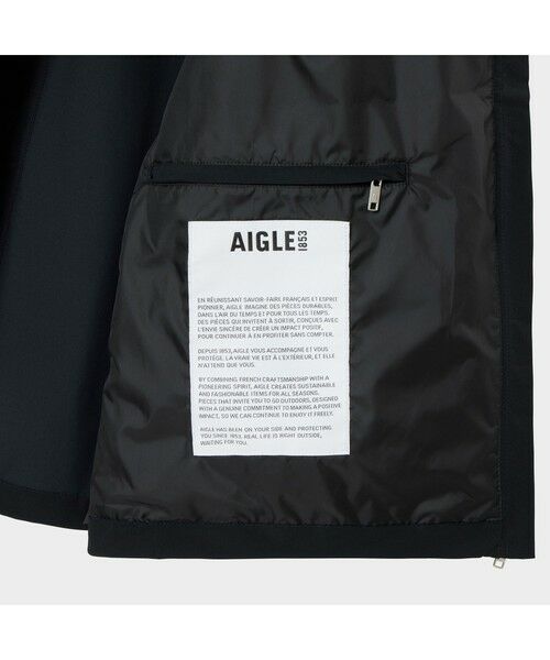 AIGLE / エーグル ノーカラージャケット | 撥水 クルーネックブルゾン | 詳細8