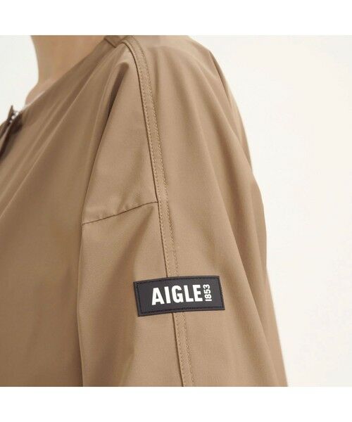 AIGLE / エーグル ノーカラージャケット | 撥水 クルーネックブルゾン | 詳細14