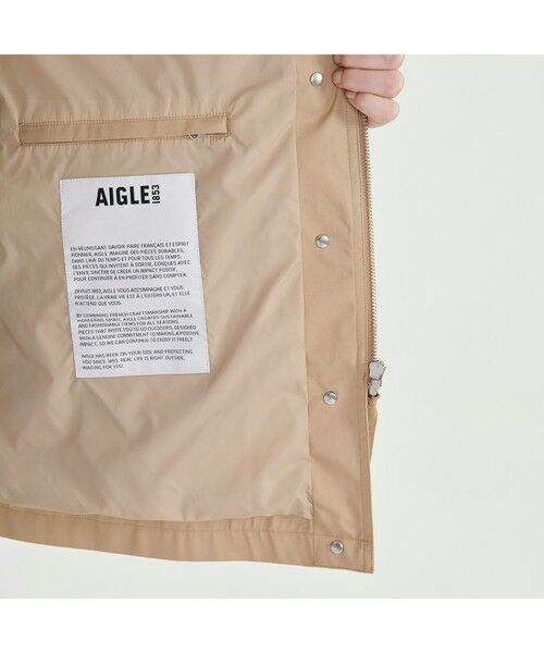 AIGLE / エーグル トレンチコート | 透湿防水 ベルテッドトレンチコート | 詳細6