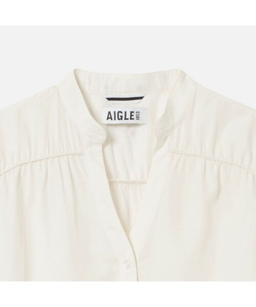 AIGLE / エーグル シャツ・ブラウス | スタンドカラーロングスリーブシャツ | 詳細2