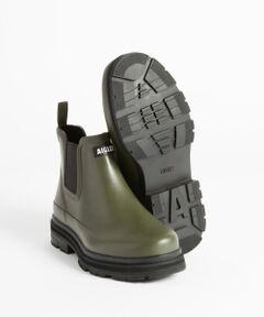 【美品】HUNTER コマンド チェルシー ブーツ　レインブーツ　オリーブ ハンター HUNTER 【レディース】コマンドチェルシーブーツ