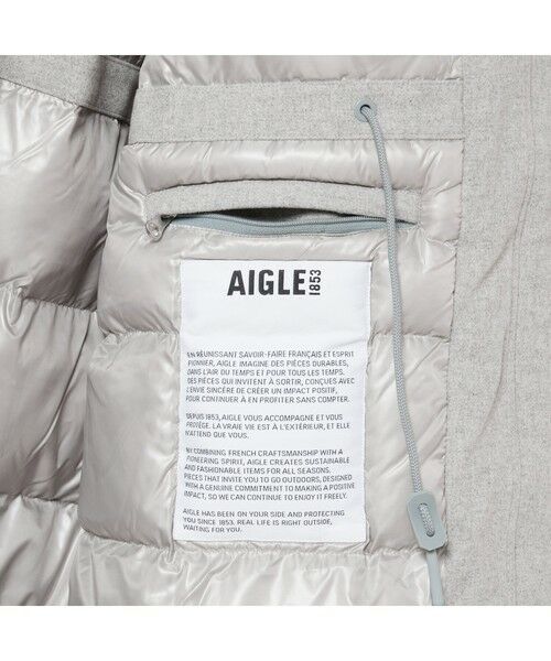 AIGLE / エーグル その他アウター | ロングウールインサレーションフーデッドジャケット | 詳細10