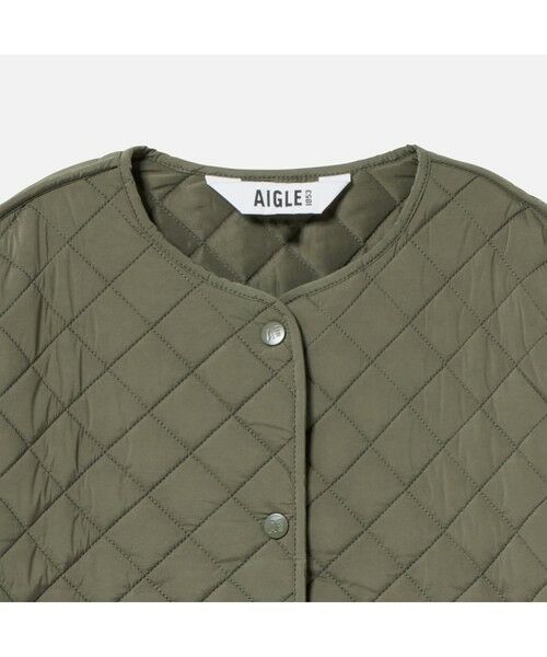 AIGLE / エーグル ノーカラージャケット | 撥水 インサレーションジャケット | 詳細2