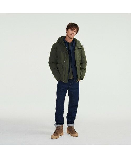 AIGLE エーグル ダウンコート ショート グリーン M