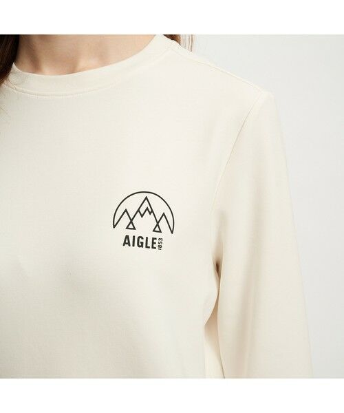AIGLE / エーグル Tシャツ | UVカット ロングスリーブロゴTシャツ | 詳細4