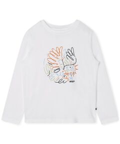 グラフィックプリントロングスリーブTシャツ