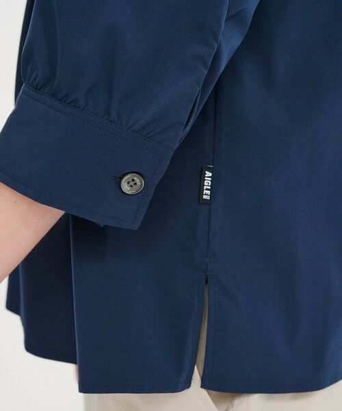 AIGLE / エーグル シャツ・ブラウス | UVカット 吸水速乾 SOLOTEX 7分袖 バンドカラーシャツ RP | 詳細6