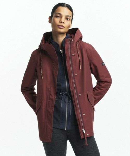 AIGLE/エーグル 透湿防水 フィッシュテールフーデッドジャケット / マウンテンパーカー ブラウン 38(M) AIGLE/エーグル 透湿防水 フィッシュテールフーデッドジャケット / マウンテンパーカー ブラウン 38(M)