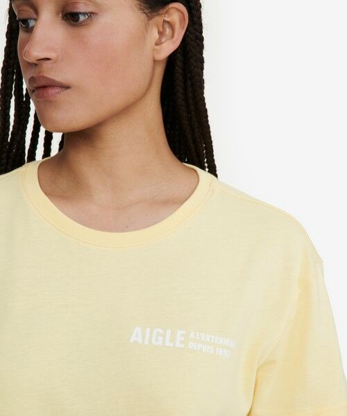 AIGLE / エーグル Tシャツ | オーガニックコットン ワンポイントロゴ クルーネック 半袖Tシャツ | 詳細4