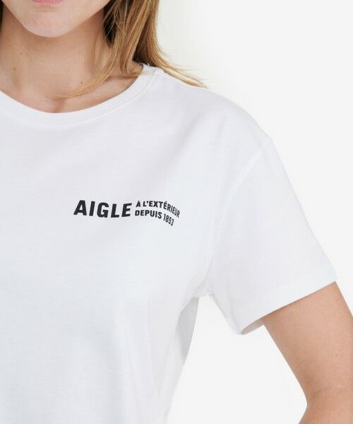 AIGLE / エーグル Tシャツ | オーガニックコットン ワンポイントロゴ クルーネック 半袖Tシャツ | 詳細8