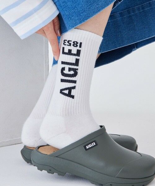 AIGLE / エーグル ソックス | ユニセックス ミドルソックス / ロゴソックス | 詳細3