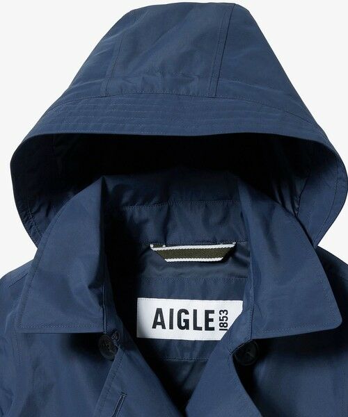 AIGLE / エーグル トレンチコート | GORE-TEX ゴアテックス 防水 防風 透湿 フーデッド ショートトレンチコート | 詳細2