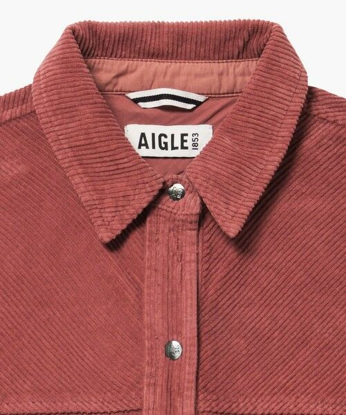 AIGLE / エーグル シャツ・ブラウス | ヴィンテージ加工 コーデュロイシャツジャケット | 詳細4