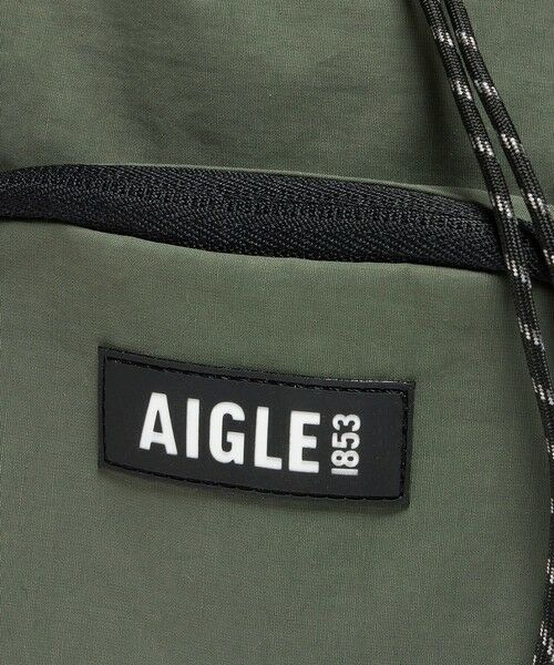 AIGLE / エーグル ショルダーバッグ | 撥水 リサイクルナイロン 2way巾着バッグ ミニポーチ付き W18×H27×D12cm 4L | 詳細17