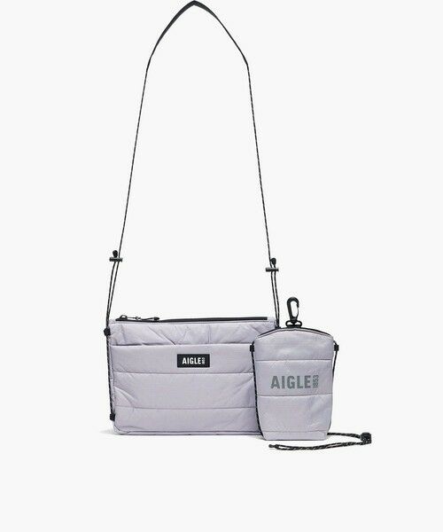 AIGLE / エーグル ショルダーバッグ | 撥水 パディング サコッシュ ショルダーバッグ ミニポーチ付き　W28×H20×D4cm | 詳細20