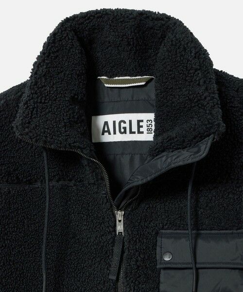 AIGLE / エーグル ブルゾン | ジップアップ シェルパフリースジャケット / ボアブルゾン | 詳細3