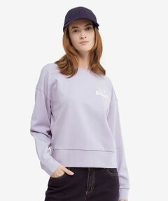 UVカット ボクシーシルエット クロップド丈 ロングスリーブ スウェットTシャツ