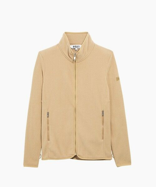AIGLE/エーグル ジップアップ マイクロフリースジャケット T-KIT ベージュ 40(L) AIGLE/エーグル ジップアップ マイクロフリースジャケット T-KIT ベージュ 40(L)