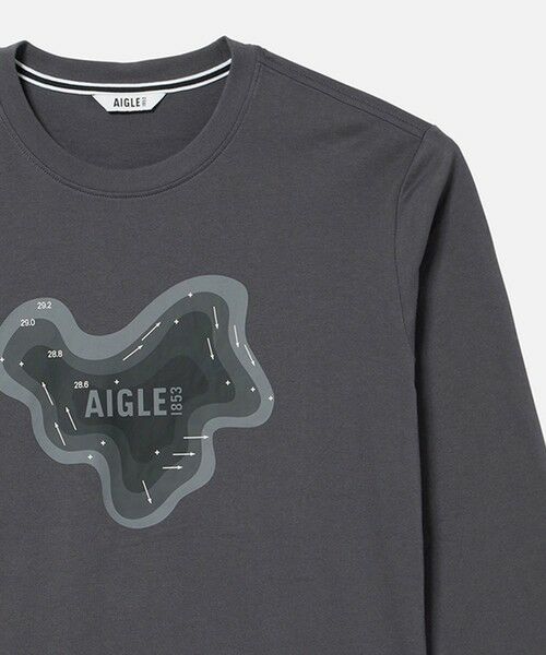 AIGLE / エーグル Tシャツ | 吸水速乾 抗菌防臭 ロングスリーブプリントTシャツ | 詳細5