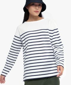 AIGLE / エーグル Tシャツ | マリンストライプ ロングスリーブボーダーTシャツ RP 長袖Tシャツ