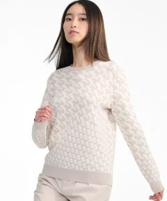 AIGLE / エーグル ニット・セーター | バーズアイ ジャカードニットセーター