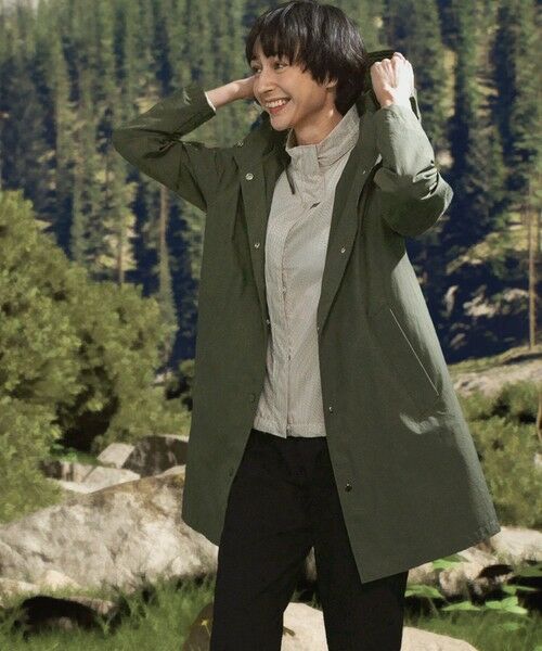 AIGLE / エーグル その他アウター | UVカット オーガニックコットンロング丈 フーデッドジャケット | 詳細3