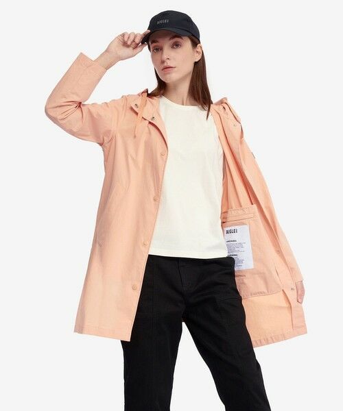 AIGLE / エーグル その他アウター | UVカット オーガニックコットンロング丈 フーデッドジャケット | 詳細15