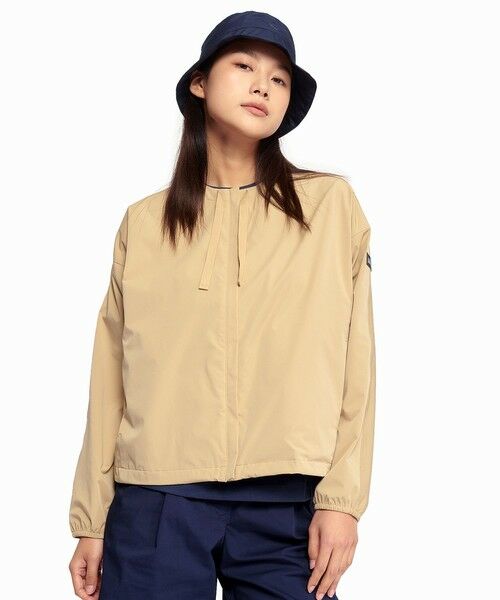 AIGLE / エーグル ノーカラージャケット | UVカット 撥水ラウンドネックジャケット | 詳細9