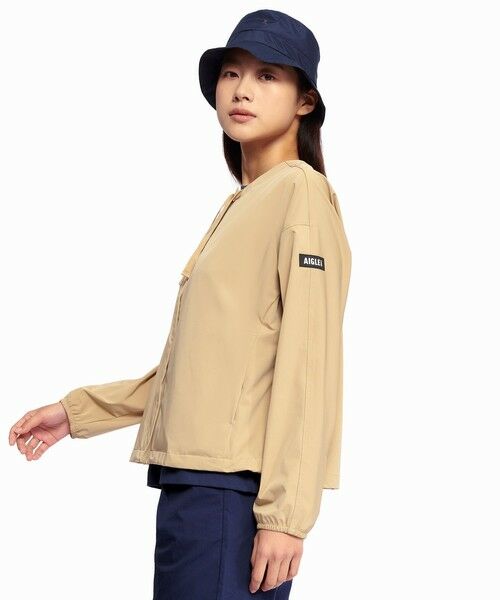 AIGLE / エーグル ノーカラージャケット | UVカット 撥水ラウンドネックジャケット | 詳細10