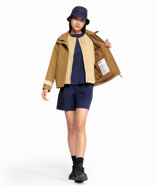 AIGLE / エーグル ノーカラージャケット | UVカット 撥水ラウンドネックジャケット | 詳細8