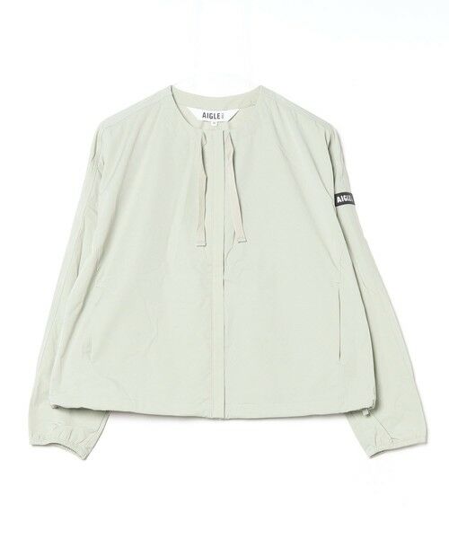 AIGLE / エーグル ノーカラージャケット | UVカット 撥水ラウンドネックジャケット | 詳細13