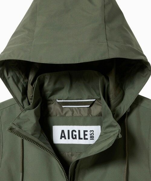 AIGLE / エーグル ベスト | 防風 透湿 撥水 防水 WINDSTOPPER ウインドストッパー スリーブレスジャケット ミリタリーベスト フード脱着可 | 詳細13