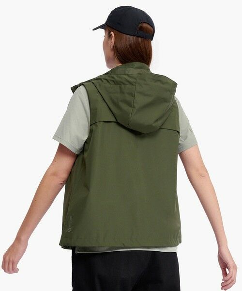 AIGLE / エーグル ベスト | 防風 透湿 撥水 防水 WINDSTOPPER ウインドストッパー スリーブレスジャケット ミリタリーベスト フード脱着可 | 詳細8
