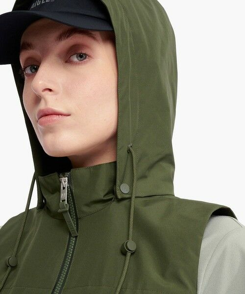 AIGLE / エーグル ベスト | 防風 透湿 撥水 防水 WINDSTOPPER ウインドストッパー スリーブレスジャケット ミリタリーベスト フード脱着可 | 詳細9