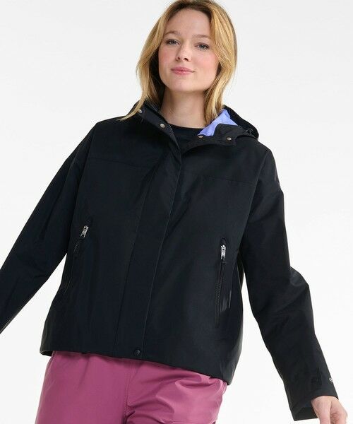 AIGLE/エーグル GORE-TEX ゴアテックス 防風 撥水 防水 透湿 3レイヤー ショートフーデッドジャケット ブラック 36(S) AIGLE/エーグル GORE-TEX ゴアテックス 防風 撥水 防水 透湿 3レイヤー ショートフーデッドジャケット ブラック 36(S)