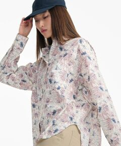 AIGLE / エーグル シャツ・ブラウス | オールオーバーリバティープリントロングスリーブシャツ サイドスリット